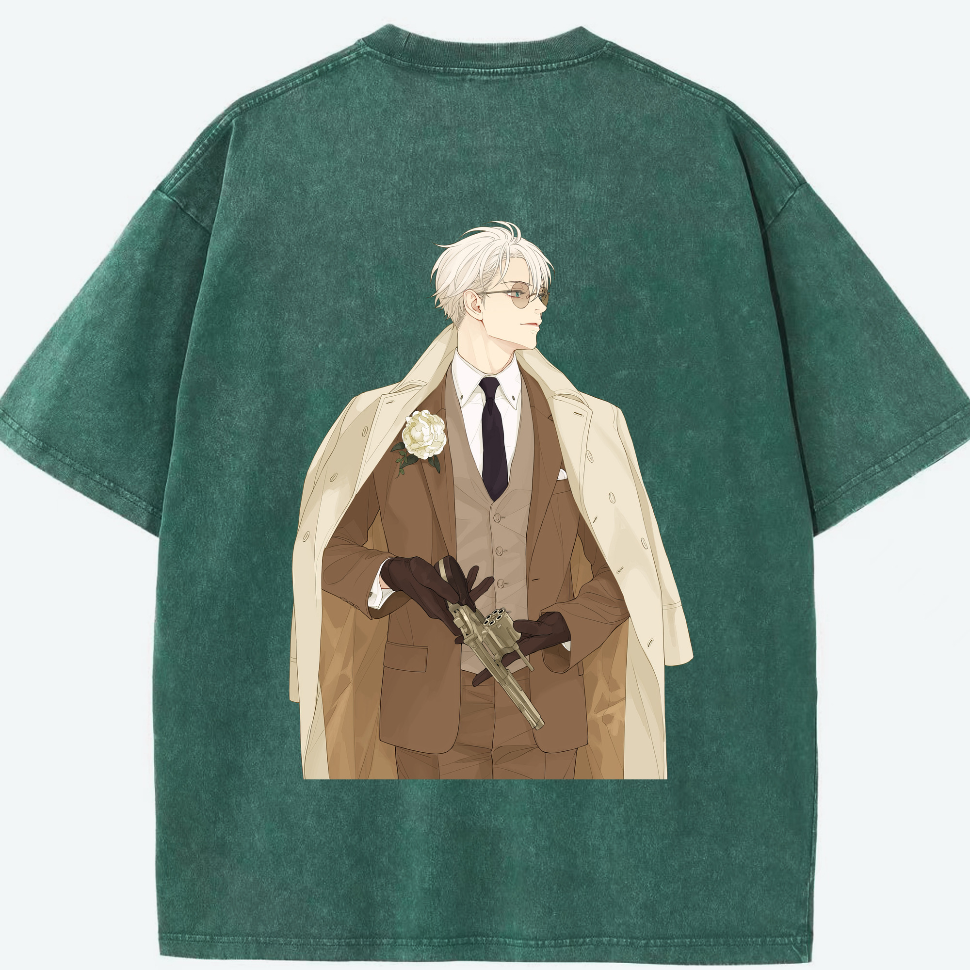 （画像用） 呪術廻戦 Jujutsu Kaisen 綿100% ヴィンテージ風 半袖Tシャツ（背面プリント）